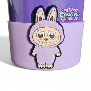 Purple Labubu Silicone Tumbler Boot | Tumbler Sleeve | Cup Sleeve